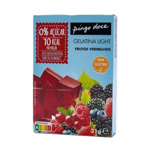 Gelatina Light Pingo Doce Frutos Vermelhos, 31g