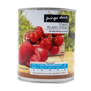 Tomate Pelado Inteiro Pingo Doce, 780g