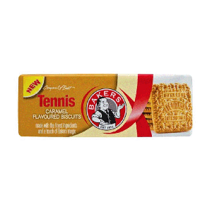 Bolachas Bakers Tennis Sabor Caramelo, 200 g