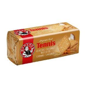 Bolachas Bakers Tennis Coco Sabor Caramelo, 200 g