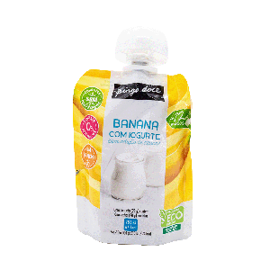 Bolsa de Fruta Banana com Iogurte Pingo Doce, 90 g