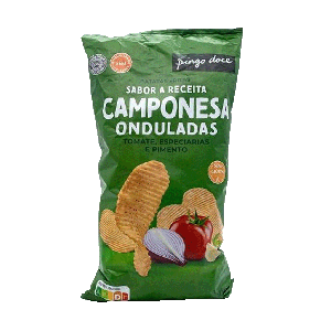 Batatas Fritas Onduladas Pingo Doce Receita Camponesa, 170 g