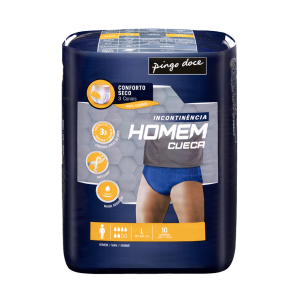 Cueca Absorvente para Incontinência Pingo Doce Homem L, 10 Unidades
