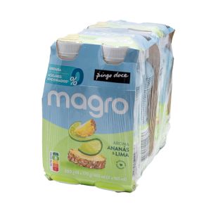 Iogurte Líquido Magro Pingo Doce Ananás e Lima, 4\170g