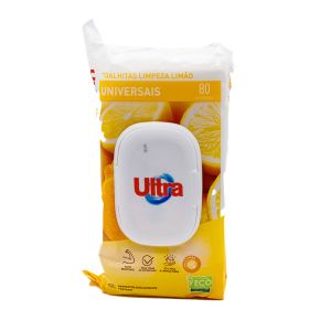 Toalhitas de Limpeza Universal Ultra Limão, 80Un