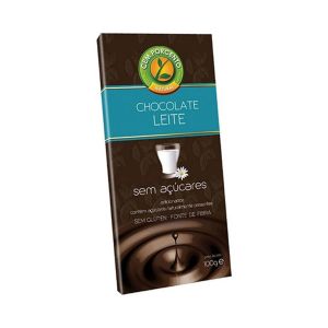 Chocolate de Leite 100% Sem Açúcares, 100 g