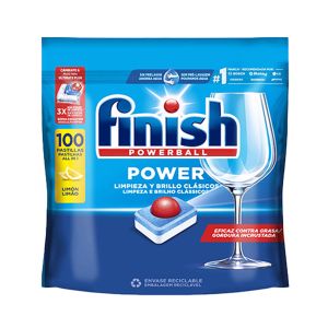 Pastilhas para Máquina de Loiça Finish Limão, 56 Doses