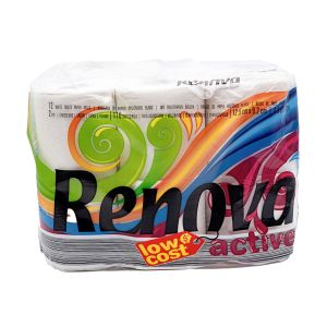 Papel Higiénico Renova Active Branco, 12 Rolos