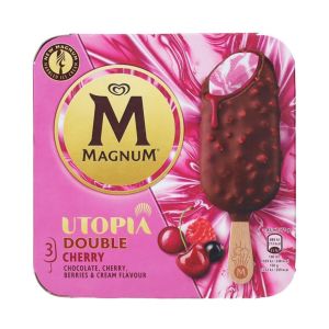 Gelado Magnum Utopia Double Cherry Chocolate & Cherry, 3 Unidades