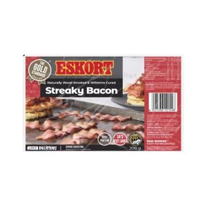 Bacon Fatiado Eskort Streaky, 200 g