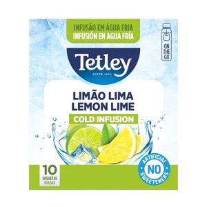 Infusão Tetley Limão e Lima, 10 Saquetas