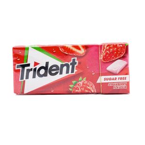 Pastilhas Elásticas Trident Morango Sem Açúcar, 14g