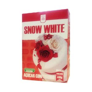 Açúcar Confeiteiro Snow White Branco, 400g