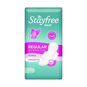 Pensos Higiénicos Stayfree Twin Stay, 10 un