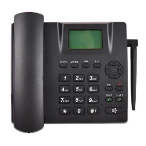 Telefone Fixo Sem Fio DDK 995+ Dual SIM, Preto