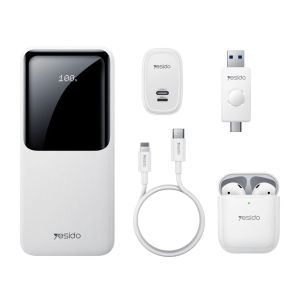 Conjunto de Acessórios 5 em 1 Yesido CG10, Branco