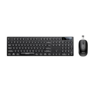Kit Teclado e Mouse sem Fio Yesido KB42 2.4G, Preto