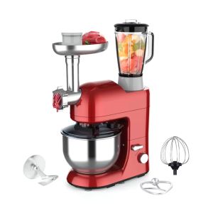 Robô de Cozinha Multifuncional 3 em 1 Batedeira 5L Liquidificador Picador, 1200W