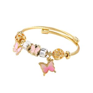 Pulseira Charmes Aço Inoxidável Plásticos Gold 88122, 18cm