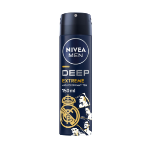 Desodorizante Aerossol Nivea Deep Extreme Maxx Tech Black Carbon 72h, 150ml