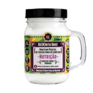 Manteiga Vegetal de Frutas para os Cabelos Lola Cosmetics Be(m)Dita Ghee Nutrição, 350g
