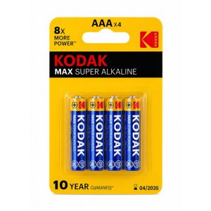 Pilhas AA Kodak 1 x 4 MAX Super Alkaline