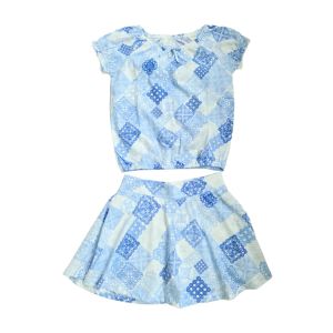 Conjunto Infantil Childrens Place 7 a 8 Anos, Azul Claro