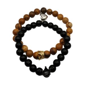 Pulseira para Casais Castanho-Preto 31212