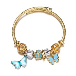 Pulseira Charmes Aço Inoxidável Plásticos Gold 88123, 18cm