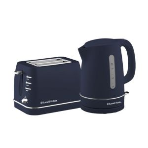 Combo Russel Hoobs Torradeira 2 Fatias 870W Chaleira 1.7L 2200W, Azul Marinho