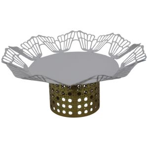 Fruteira Decorativa Elevada em Metal, 2Un