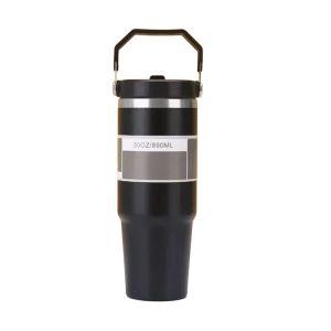 Caneca Térmica com Pega  890 ml, Preta