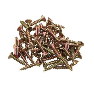 Parafuso Estrela Aço Zincado Amarelo 500Un, 8x16mm