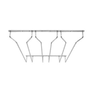 Suporte Para Copos de Vinho Cromado, 3 Linhas