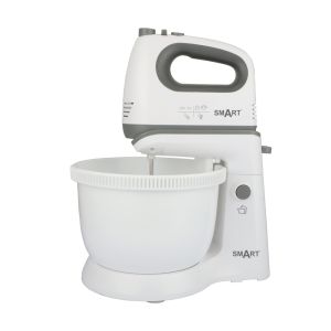 Batedeira Smart Bacia 3.4L Plástica Giratória 5 Velocidades 300W, Branca