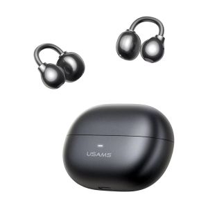 Auriculares sem Fio USAMS Echo R02 Clip-On BT5.3, Preto