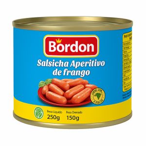 Salsicha Aperitivo Bordon Frango 150g, 10 Un