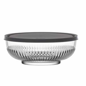 Saladeira Vidro Com Tampa Plastica Tokyo LAV, 17 cm