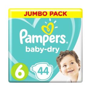 Fraldas Pampers Baby Dry 6, 44 un